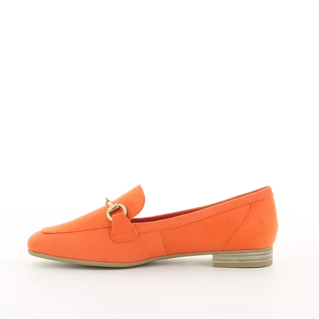 Image (4) de la chaussures Marco Tozzi - Mocassins Orange en Cuir synthétique