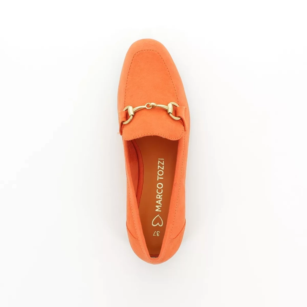 Image (6) de la chaussures Marco Tozzi - Mocassins Orange en Cuir synthétique