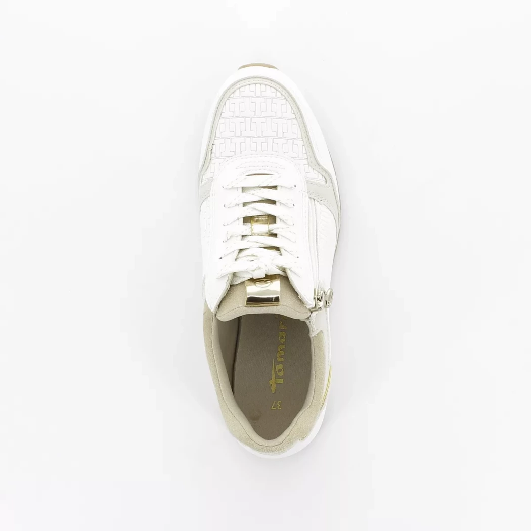 Image (6) de la chaussures Tamaris - Baskets Blanc en Multi-Matières