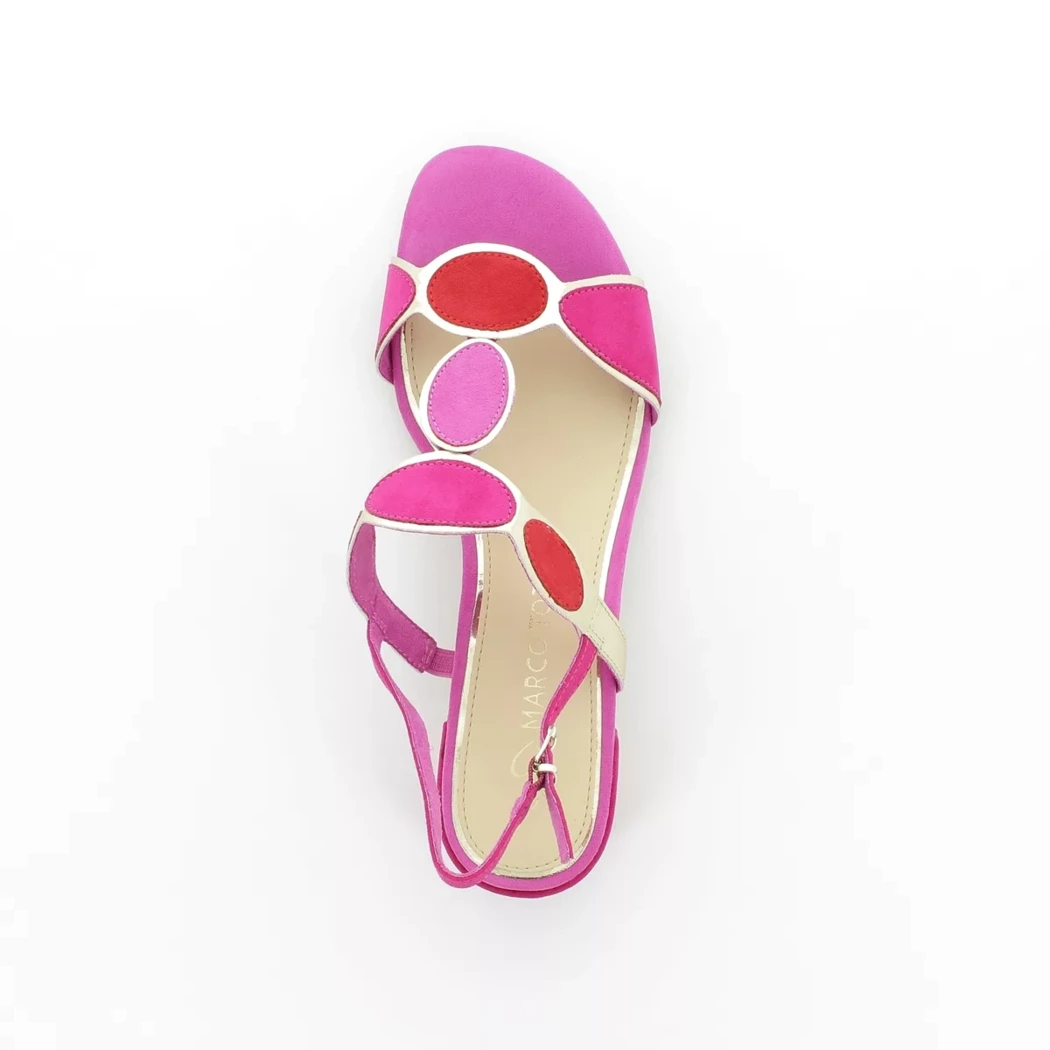 Image (6) de la chaussures Marco Tozzi - Sandales et Nu-Pieds Rose en Cuir synthétique