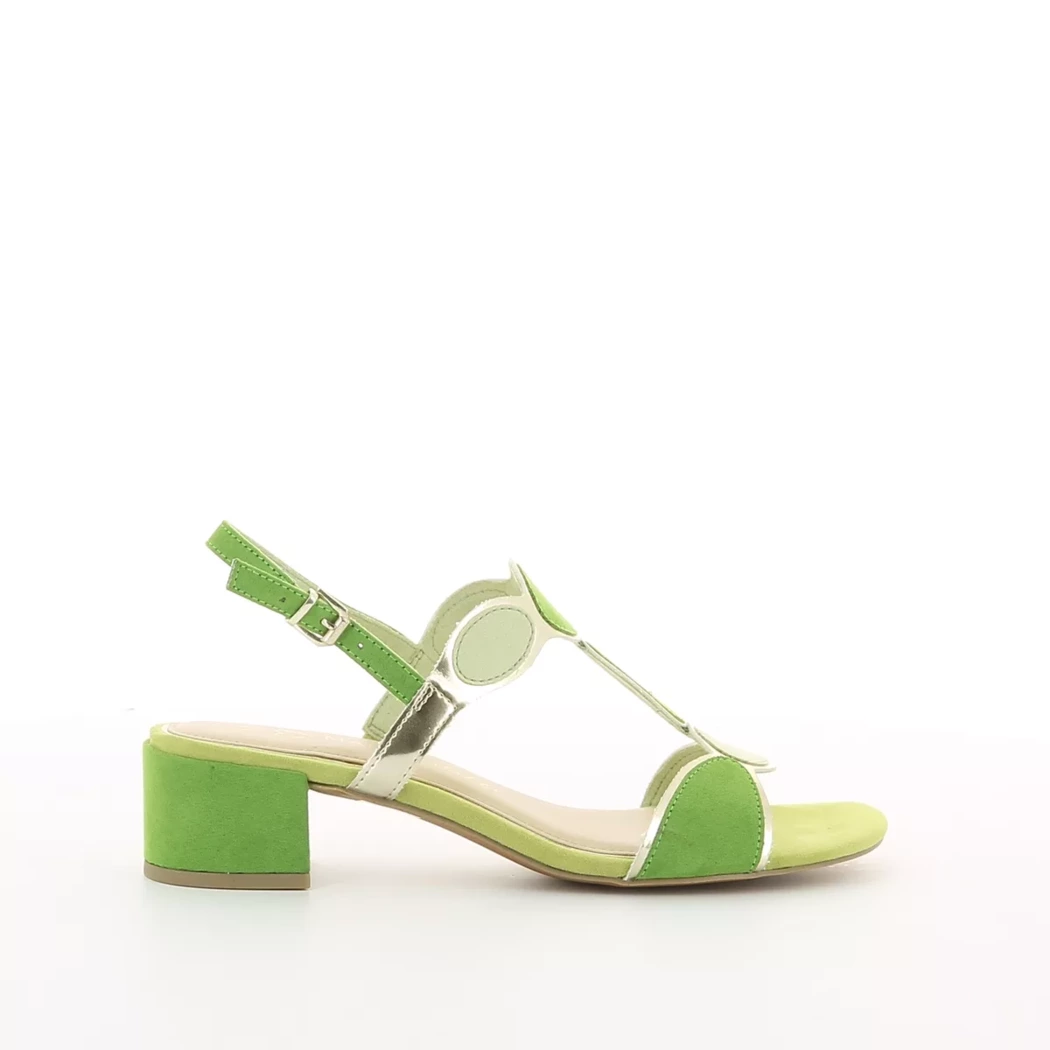 Image (2) de la chaussures Marco Tozzi - Sandales et Nu-Pieds Vert en Cuir synthétique