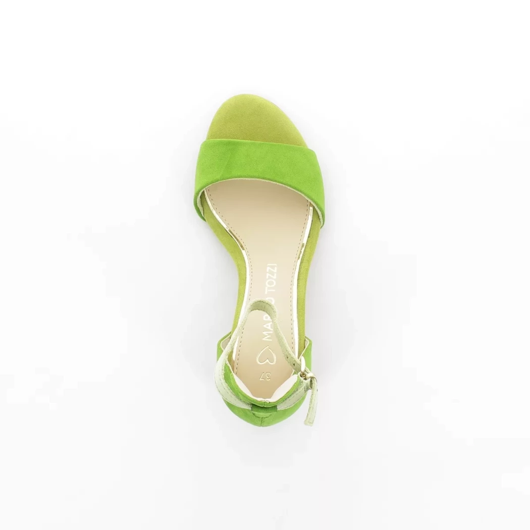 Image (6) de la chaussures Marco Tozzi - Sandales et Nu-Pieds Vert en Cuir synthétique