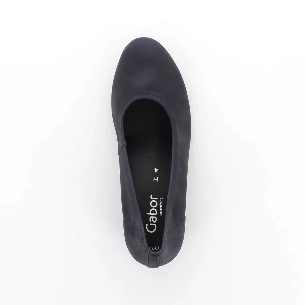 Image (6) de la chaussures Gabor - Escarpins Bleu en Cuir nubuck