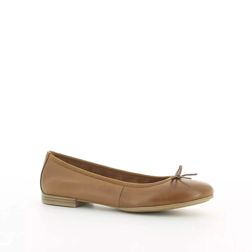 Image (1) de la chaussures Tamaris - Ballerines Cuir naturel / Cognac en Cuir