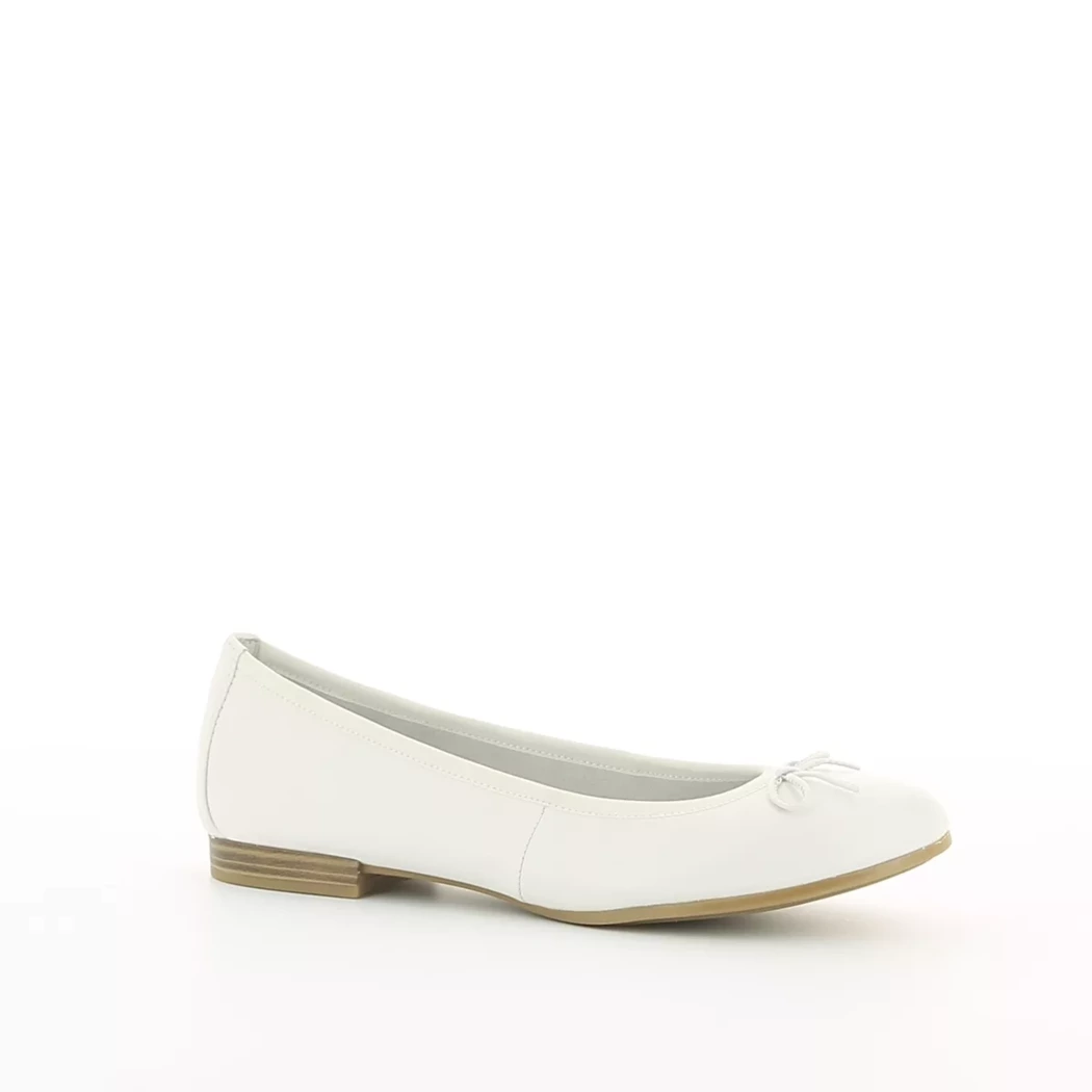 Image (1) de la chaussures Tamaris - Ballerines Blanc en Cuir