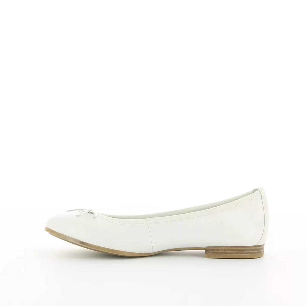 Image (4) de la chaussures Tamaris - Ballerines Blanc en Cuir
