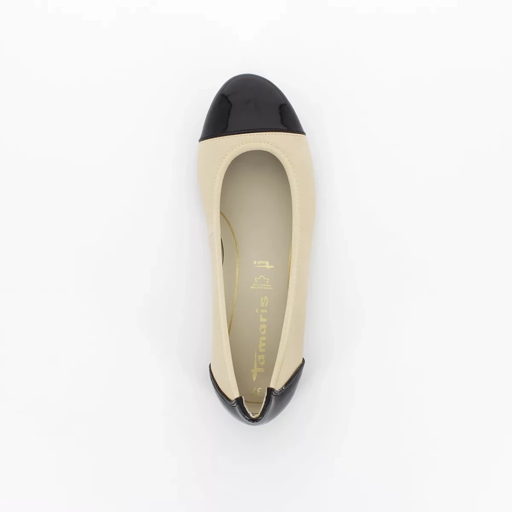 Image (6) de la chaussures Tamaris - Ballerines Taupe en Cuir