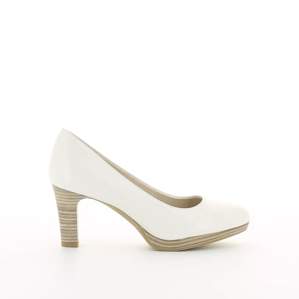Image (2) de la chaussures Tamaris - Escarpins Blanc en Cuir
