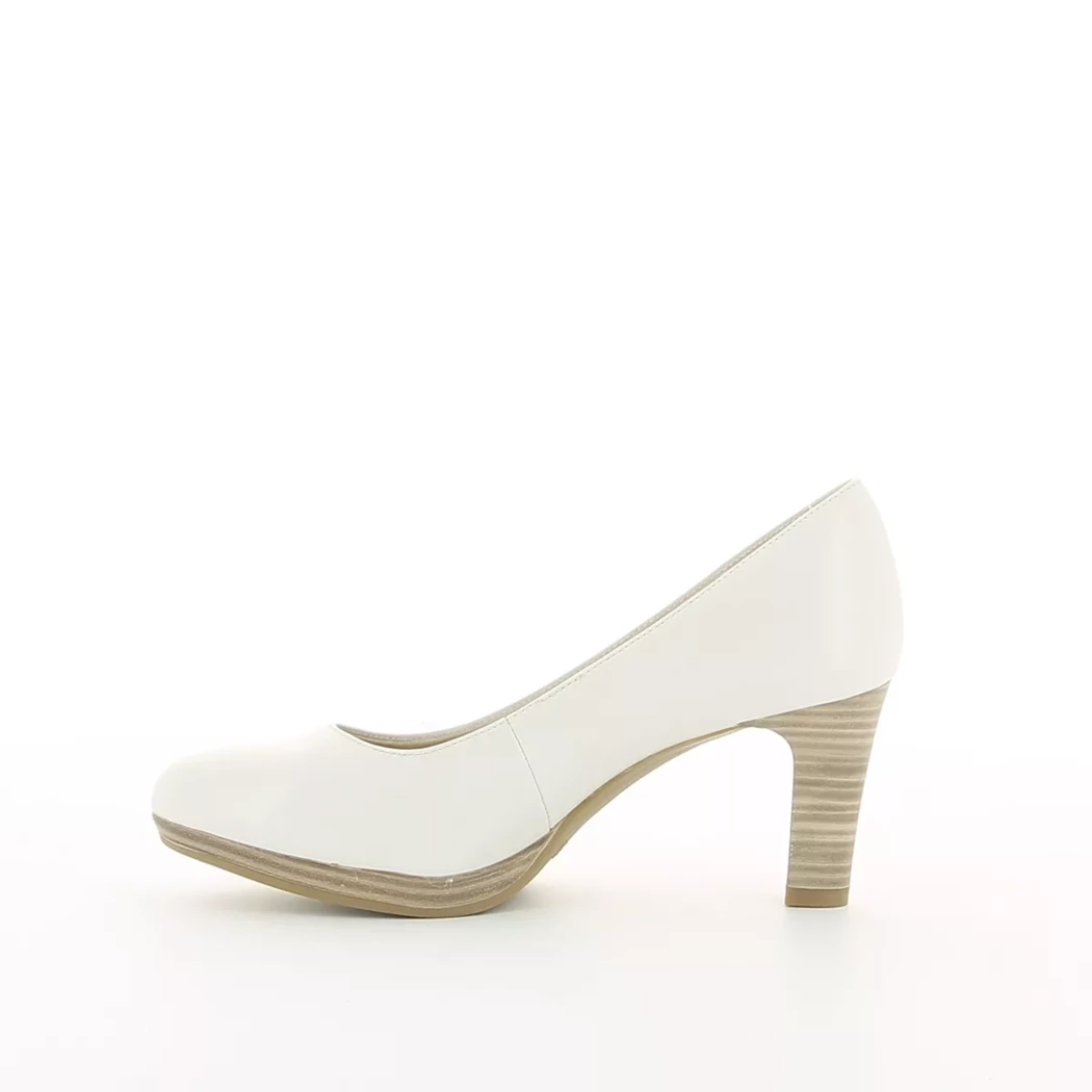 Image (4) de la chaussures Tamaris - Escarpins Blanc en Cuir