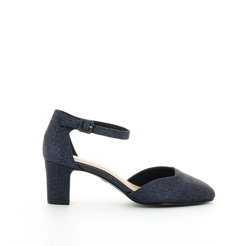 Image (2) de la chaussures Tamaris - Escarpins Bleu en Textile