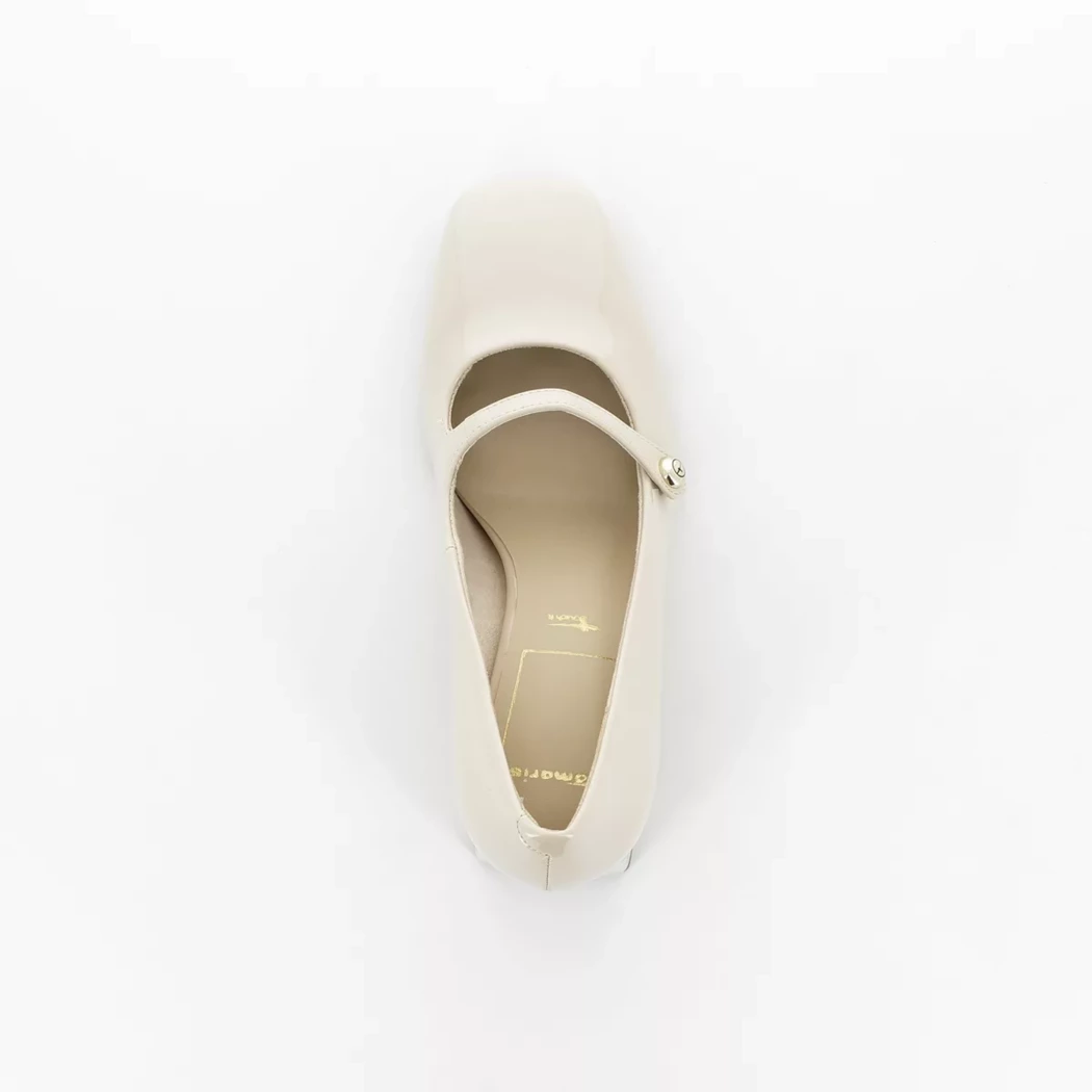 Image (6) de la chaussures Tamaris - Escarpins Beige en Cuir synthétique