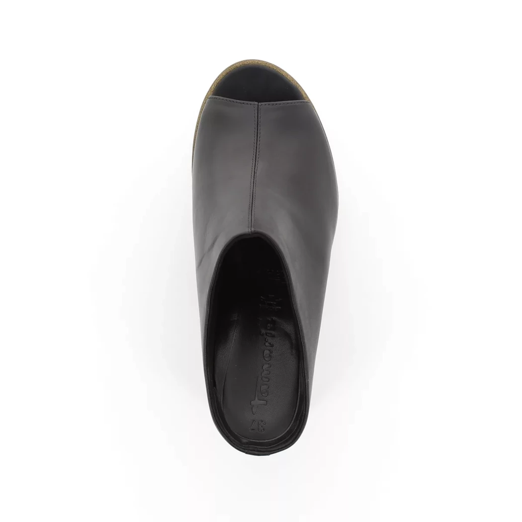 Image (6) de la chaussures Tamaris - Mules et Sabots Noir en Cuir