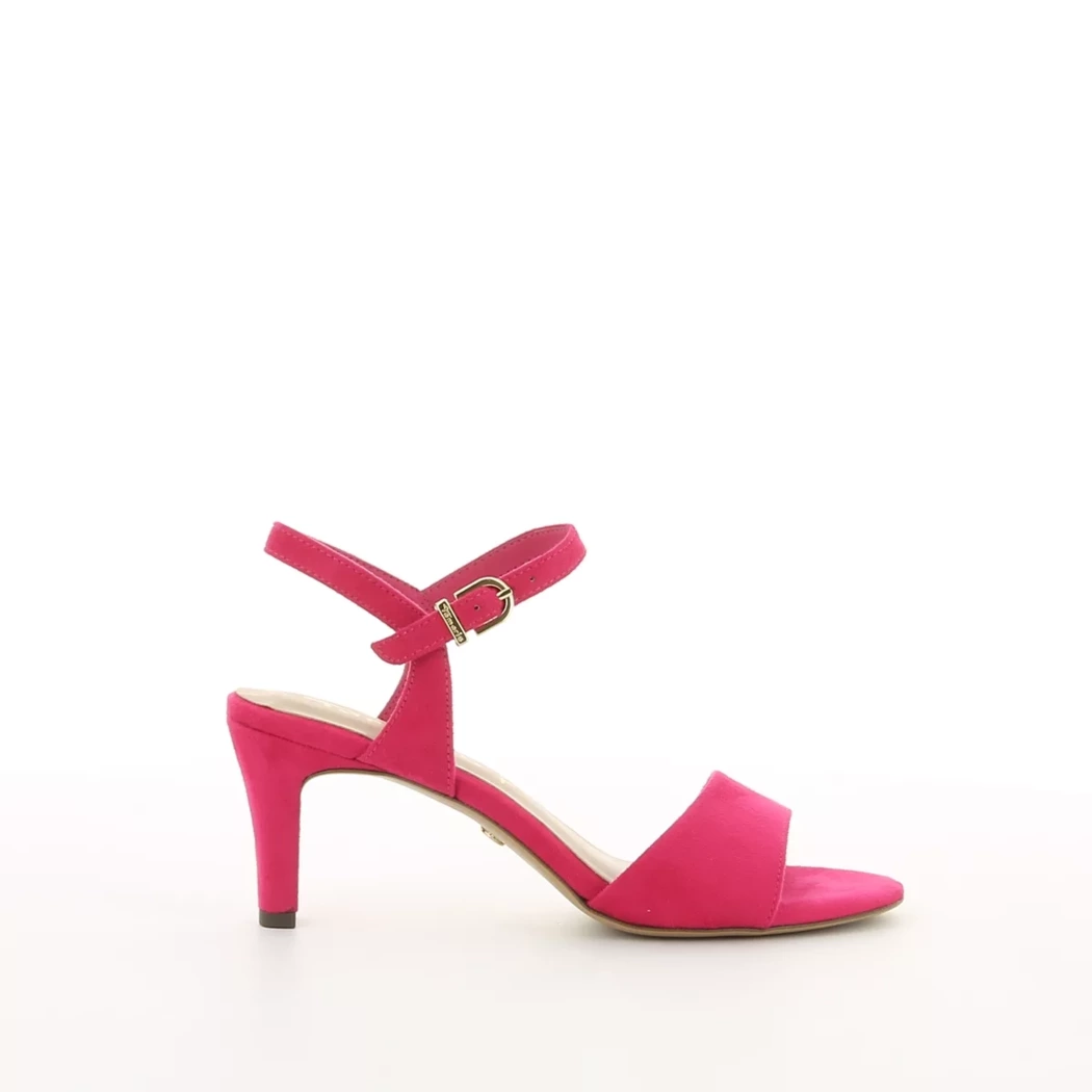 Image (2) de la chaussures Tamaris - Sandales et Nu-Pieds Rose en Cuir synthétique