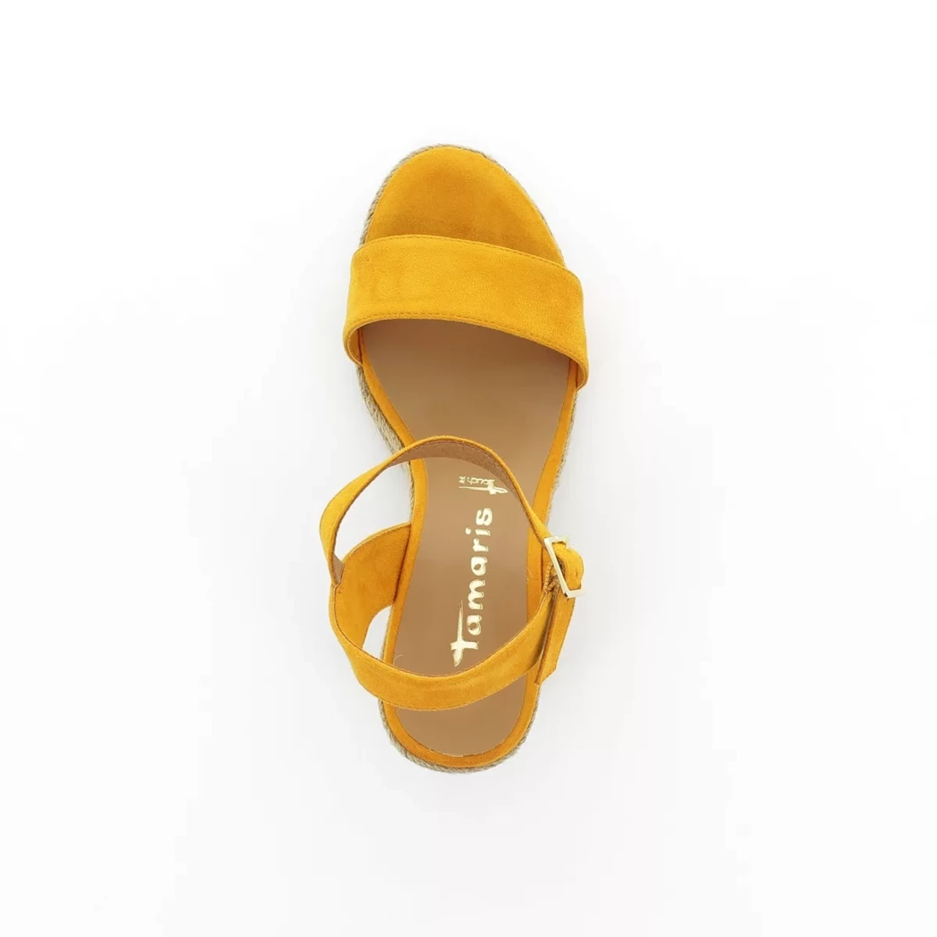 Image (6) de la chaussures Tamaris - Sandales et Nu-Pieds Orange en Cuir synthétique