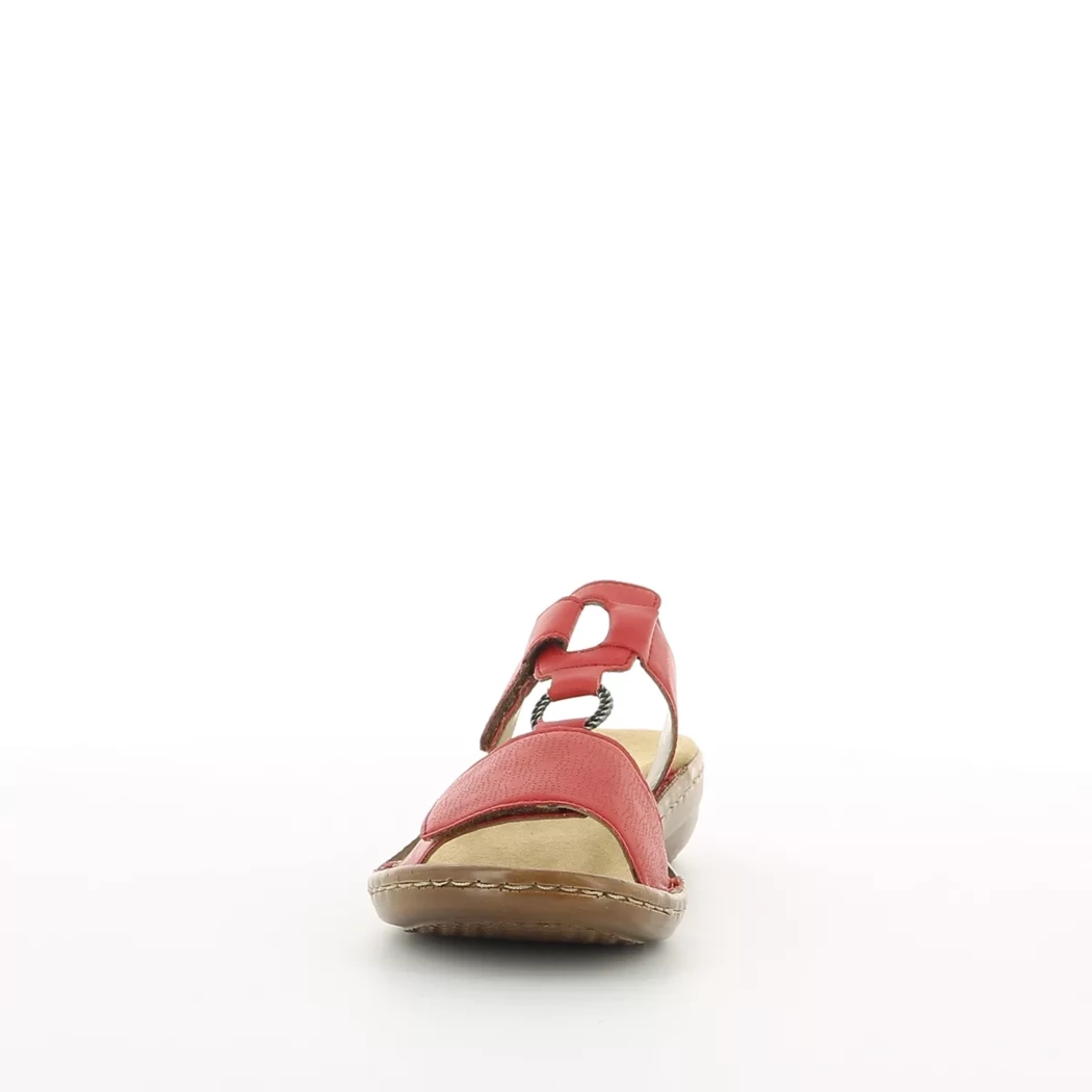 Image (5) de la chaussures Rieker - Mules et Sabots Rouge en Cuir