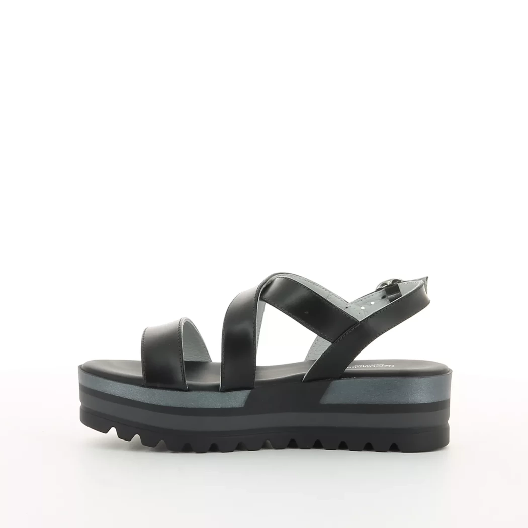Image (4) de la chaussures Nero Giardini - Sandales et Nu-Pieds Noir en Cuir
