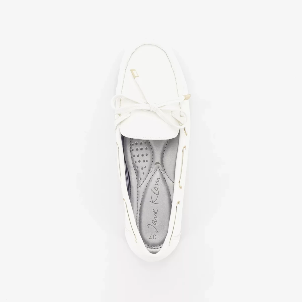 Image (6) de la chaussures Jane Klain - Mocassins Blanc en Cuir synthétique