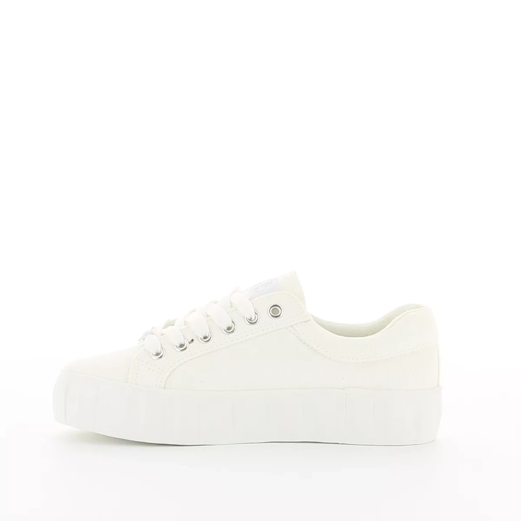 Image (4) de la chaussures Le Temps des Cerises - Baskets Blanc en Textile
