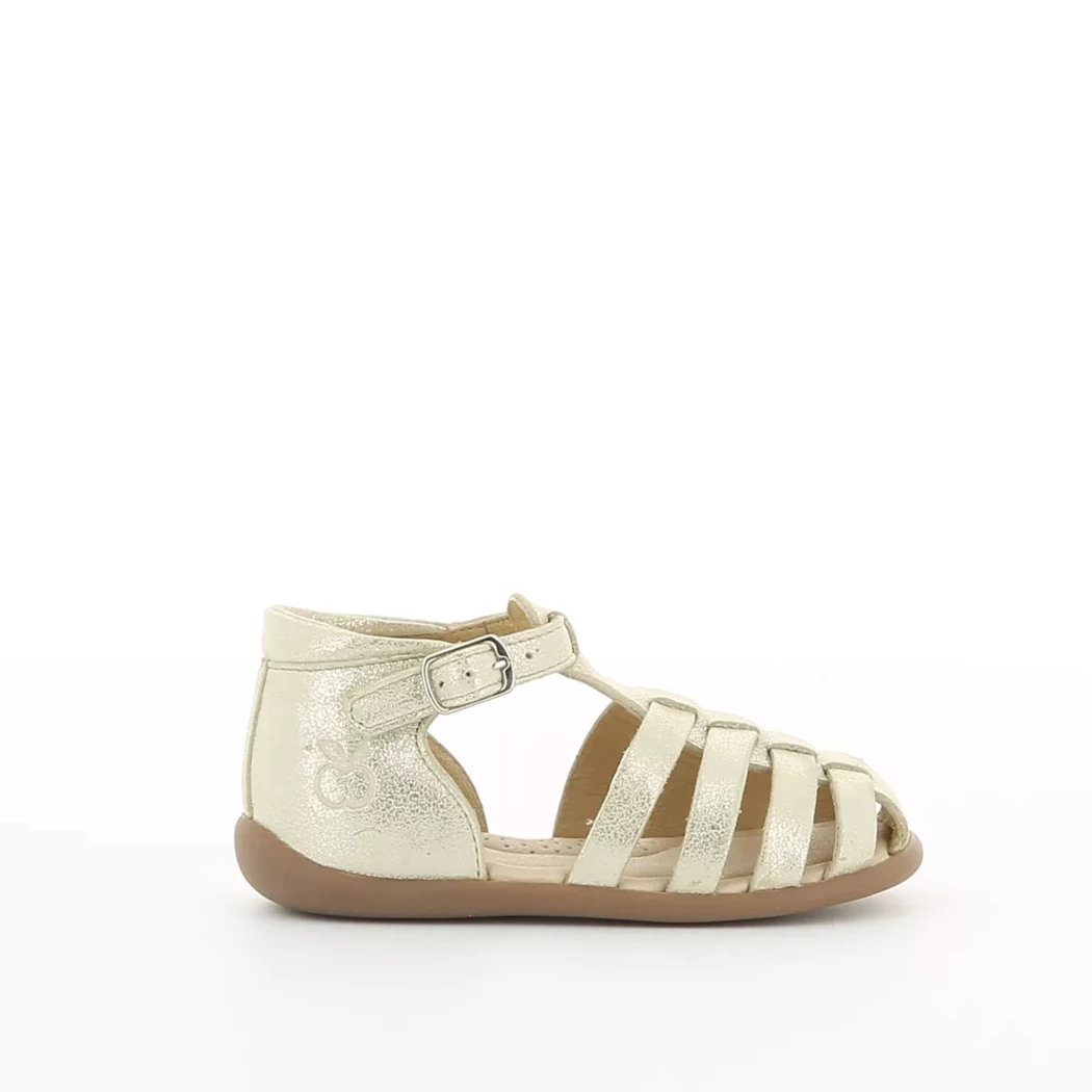 Image (2) de la chaussures Pom d api - Sandales et Nu-Pieds Or / Bronze / Platine en Cuir