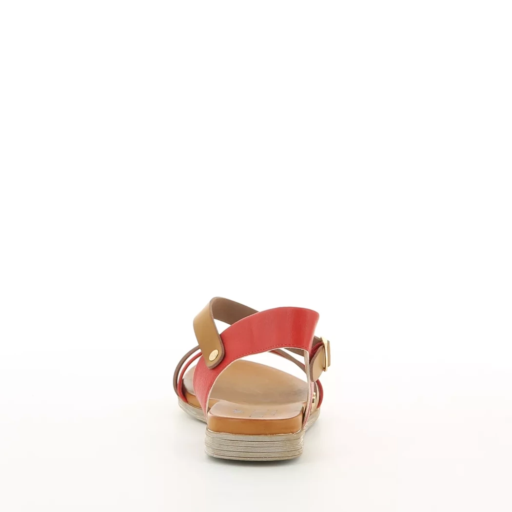 Image (3) de la chaussures Mustang - Sandales et Nu-Pieds Rouge en Cuir synthétique