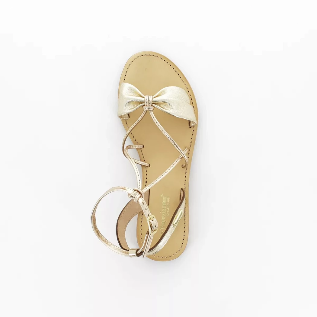 Image (6) de la chaussures Les Tropeziennes - Sandales et Nu-Pieds Or / Bronze / Platine en Cuir