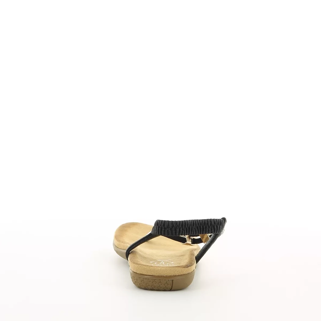 Image (3) de la chaussures Double Heart - Sandales et Nu-Pieds Noir en Textile