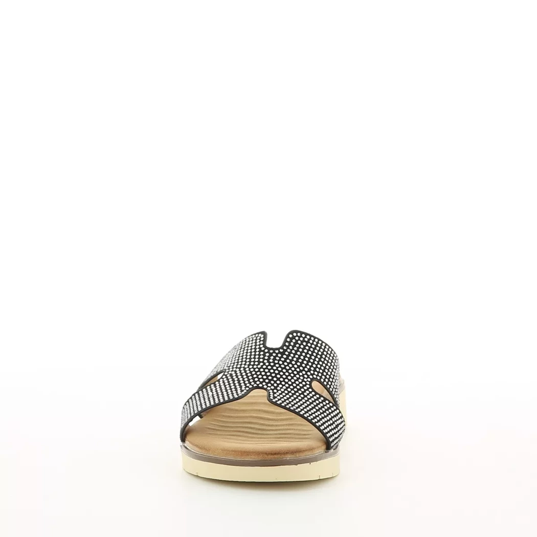 Image (5) de la chaussures Double Heart - Mules et Sabots Noir en Cuir synthétique