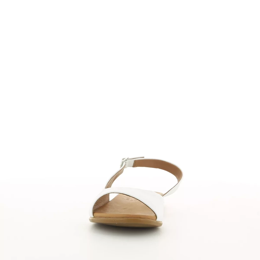 Image (5) de la chaussures 2 Go - Sandales et Nu-Pieds Blanc en Cuir