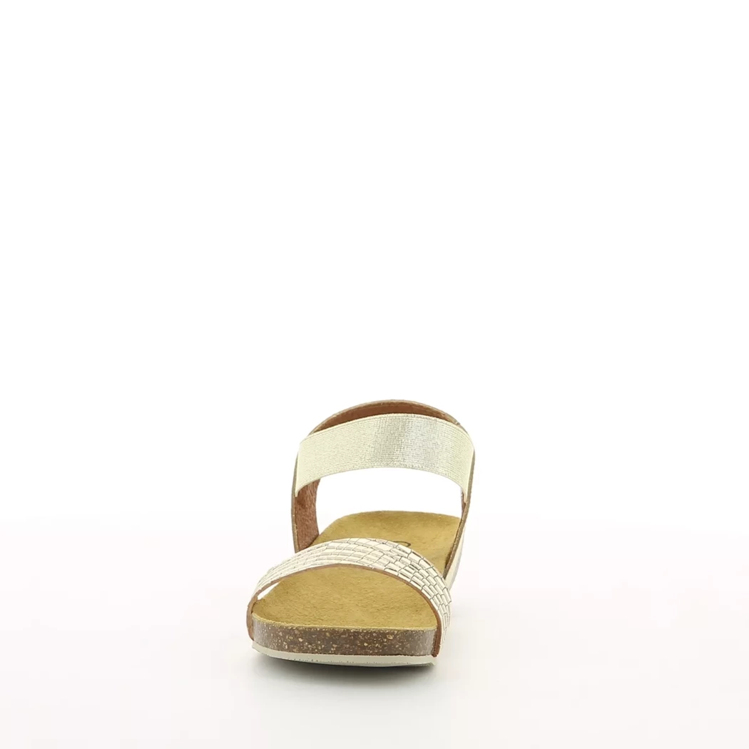 Image (5) de la chaussures Quala - Sandales et Nu-Pieds Or / Bronze / Platine en Cuir