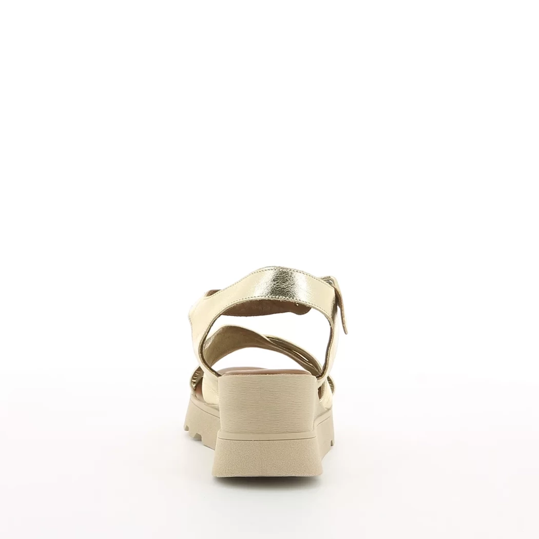 Image (3) de la chaussures Bueno - Sandales et Nu-Pieds Or / Bronze / Platine en Cuir