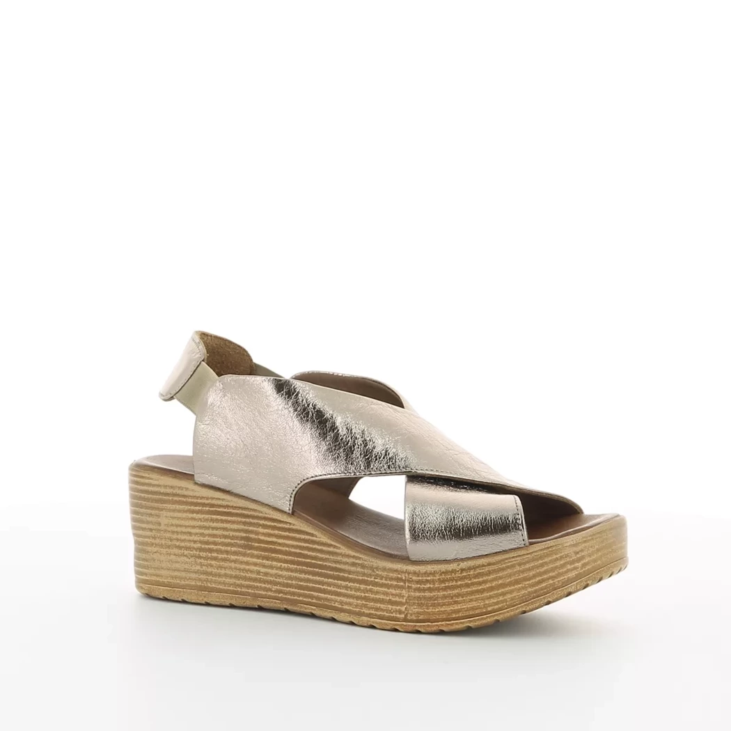 Image (1) de la chaussures Bueno - Sandales et Nu-Pieds Taupe en Cuir