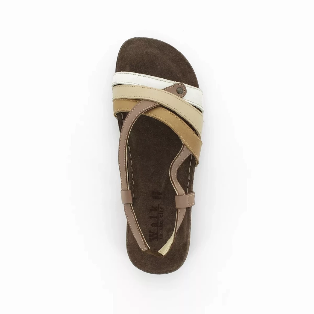 Image (6) de la chaussures Calba - Sandales et Nu-Pieds Marron en Cuir