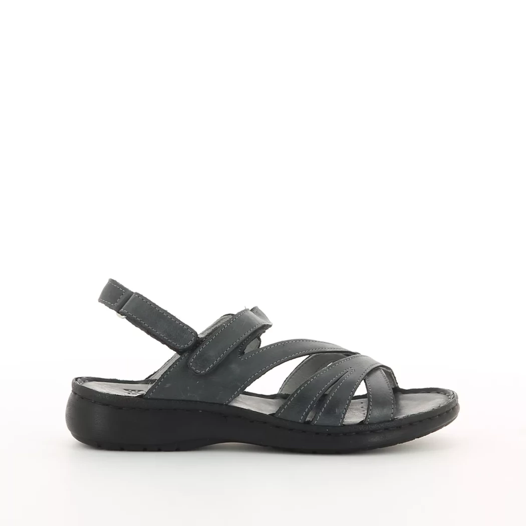 Image (2) de la chaussures Calba - Sandales et Nu-Pieds Noir en Cuir