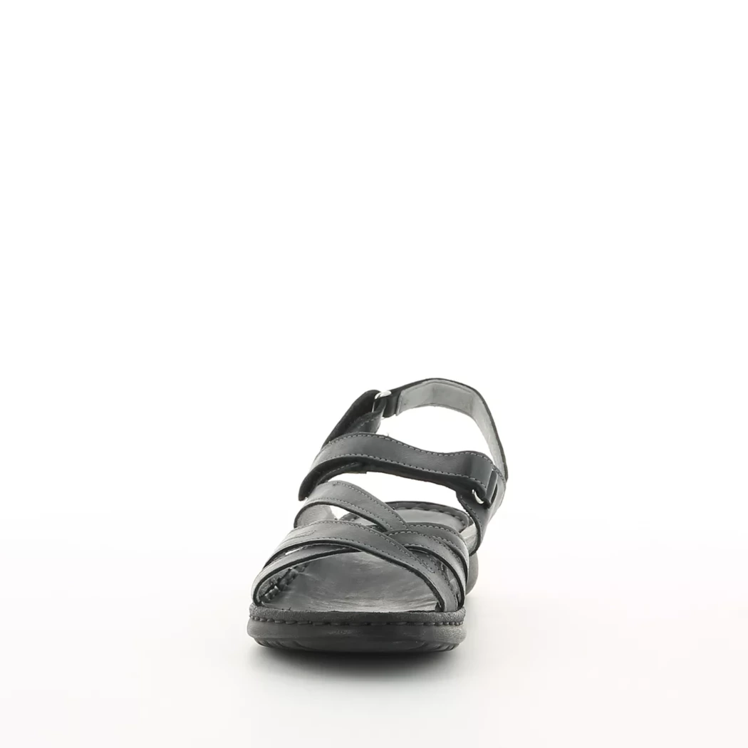 Image (5) de la chaussures Calba - Sandales et Nu-Pieds Noir en Cuir