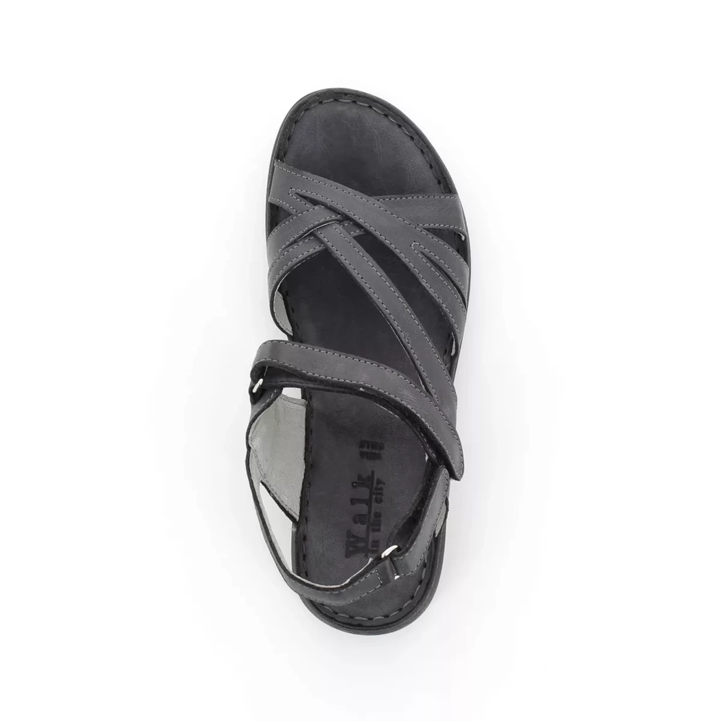 Image (6) de la chaussures Calba - Sandales et Nu-Pieds Noir en Cuir