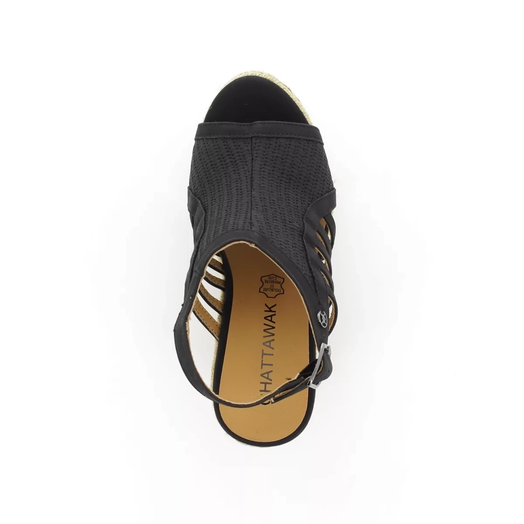 Image (6) de la chaussures Chattawak - Sandales et Nu-Pieds Noir en Cuir synthétique