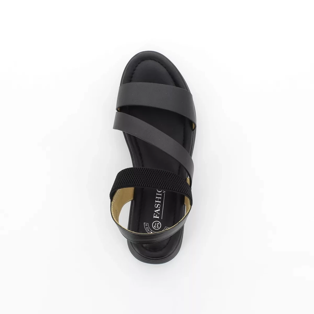 Image (6) de la chaussures Fashion Victim - Sandales et Nu-Pieds Noir en Cuir synthétique