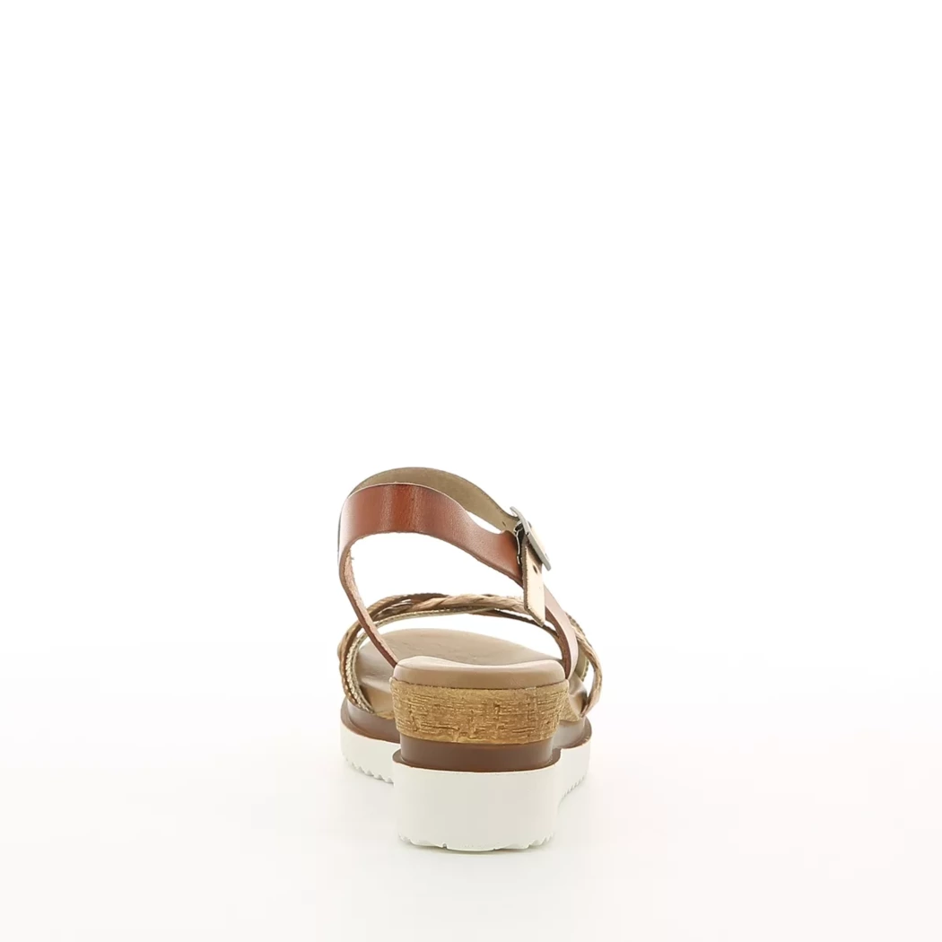 Image (3) de la chaussures Soleil - Sandales et Nu-Pieds Cuir naturel / Cognac en Multi-Matières