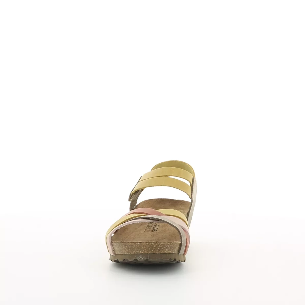 Image (5) de la chaussures Inter Bios - Sandales et Nu-Pieds Jaune en Cuir