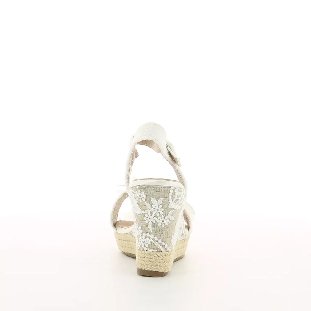 Image (3) de la chaussures Mandarina - Sandales et Nu-Pieds Blanc en Textile