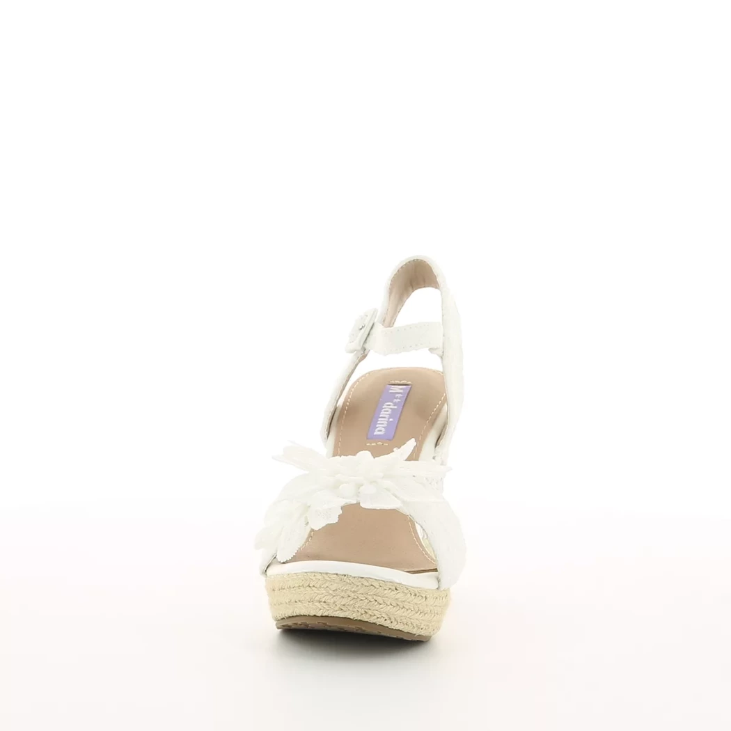 Image (5) de la chaussures Mandarina - Sandales et Nu-Pieds Blanc en Textile