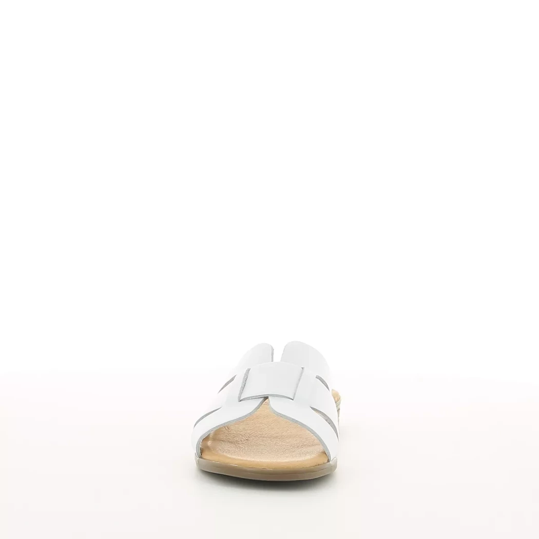 Image (5) de la chaussures Simplement B - Mules et Sabots Blanc en Cuir