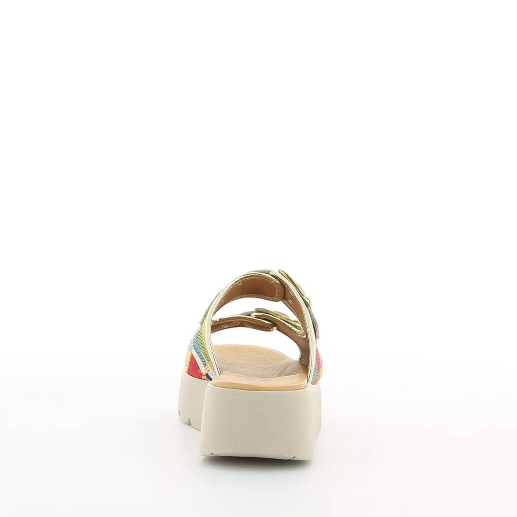 Image (3) de la chaussures Diabolo Studio - Mules et Sabots Or / Bronze / Platine en Cuir et textile