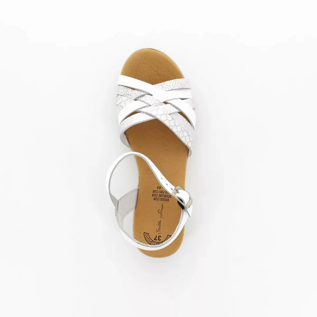 Image (6) de la chaussures Stella Pampa - Sandales et Nu-Pieds Blanc en Cuir