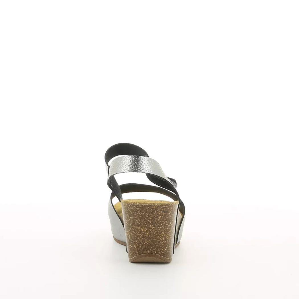 Image (3) de la chaussures Simplement B - Sandales et Nu-Pieds Argent en Cuir