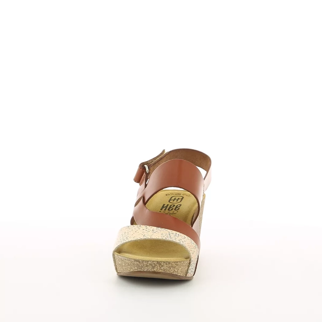 Image (5) de la chaussures Simplement B - Sandales et Nu-Pieds Cuir naturel / Cognac en Cuir