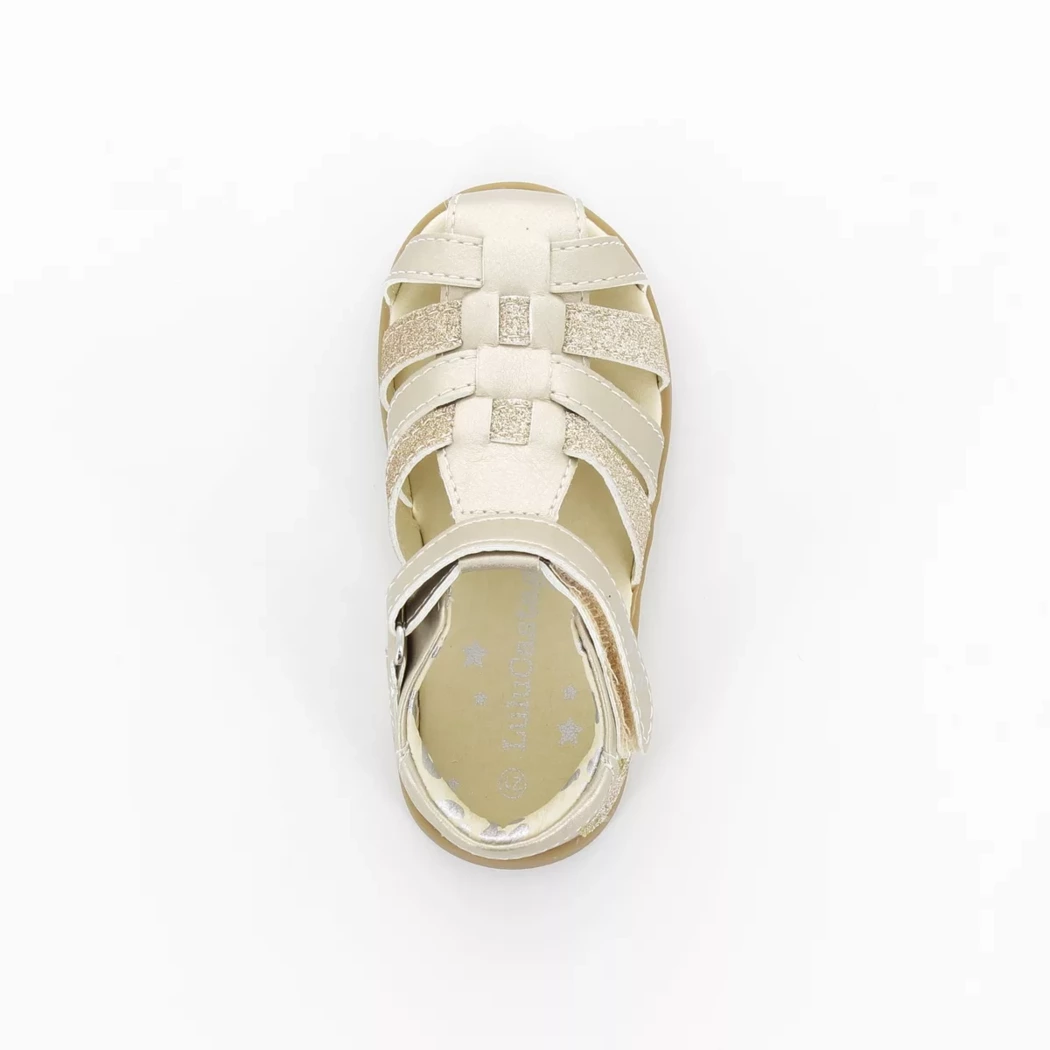 Image (6) de la chaussures Lulu Castagnette - Sandales et Nu-Pieds Or / Bronze / Platine en Cuir synthétique