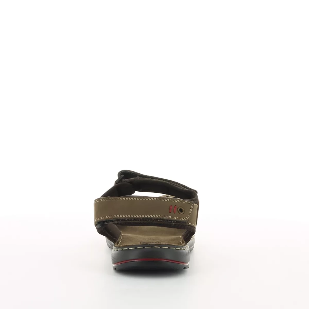 Image (3) de la chaussures Trek Stone - Sandales et Nu-Pieds Marron en Cuir et textile