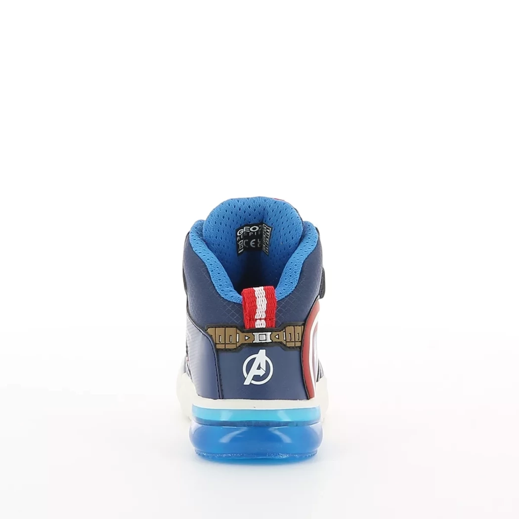 Image (3) de la chaussures Geox - Bottines Bleu en Cuir synthétique