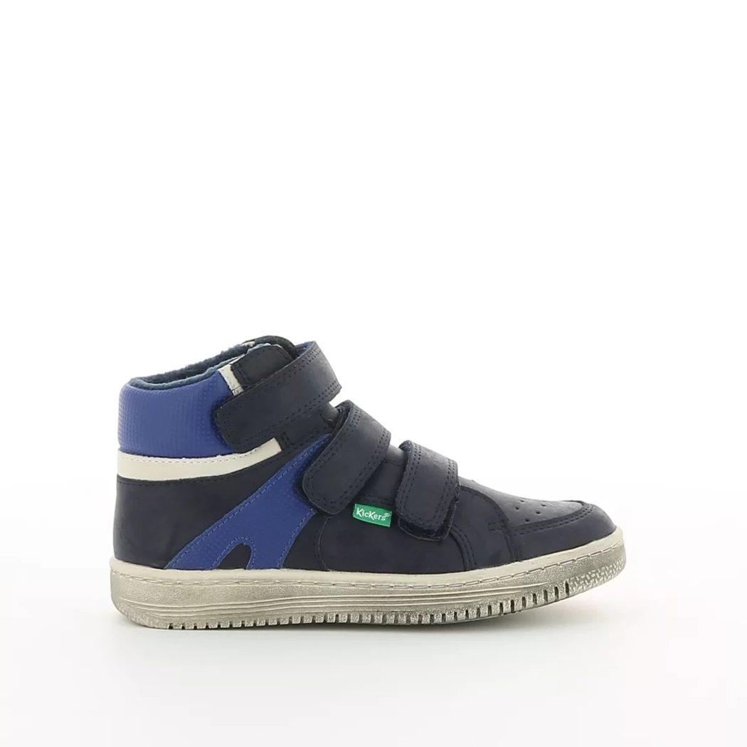 Image (2) de la chaussures Kickers - Bottines Bleu en Cuir synthétique